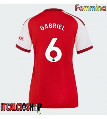 Arsenal Gabriel Magalhaes #6 Prima Maglia Femmina 2026-27 Manica Corta